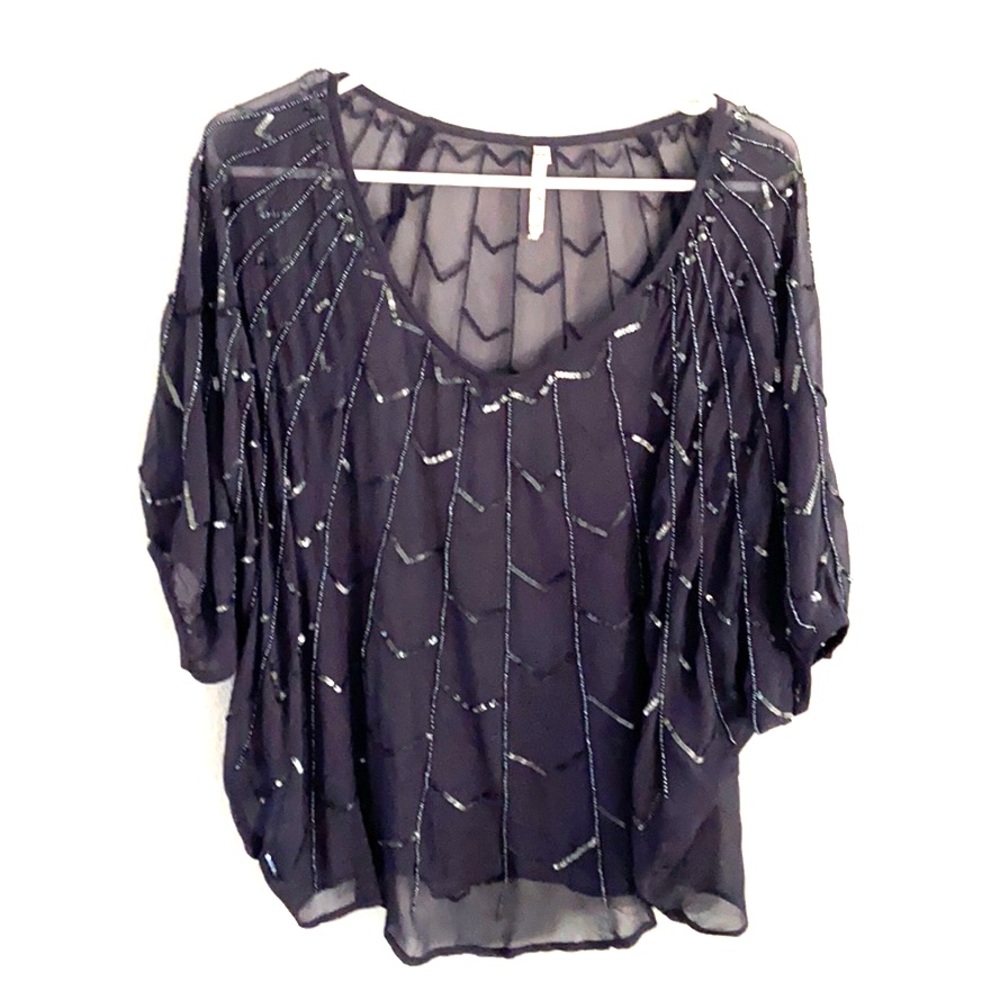 Willow and Clay beaded pullover